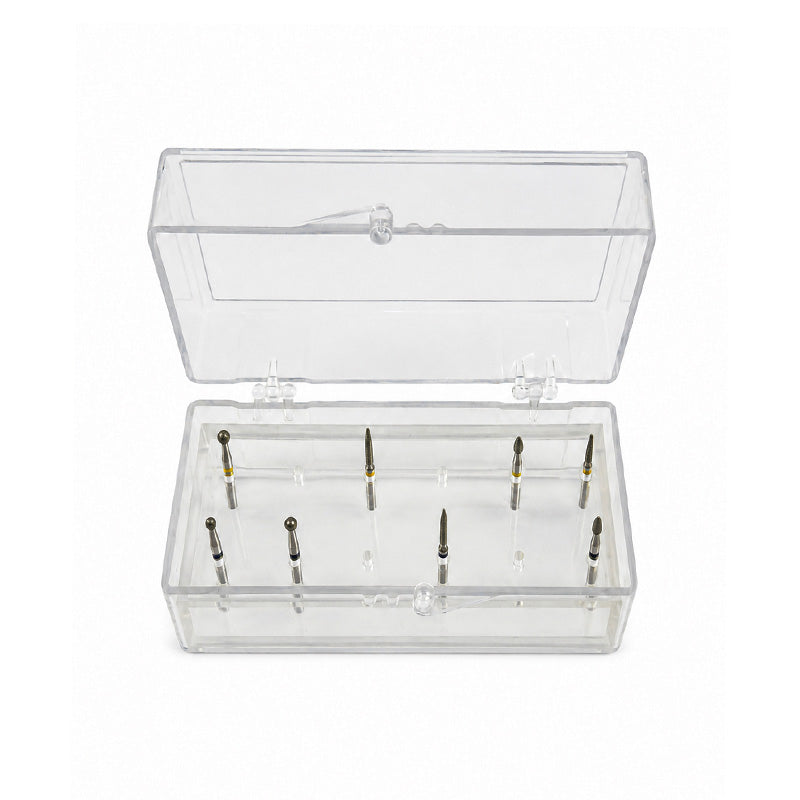LD Bur Holder 12 Hole for dental burs, LD brand, with 12 slots for secure bur storage and organization.