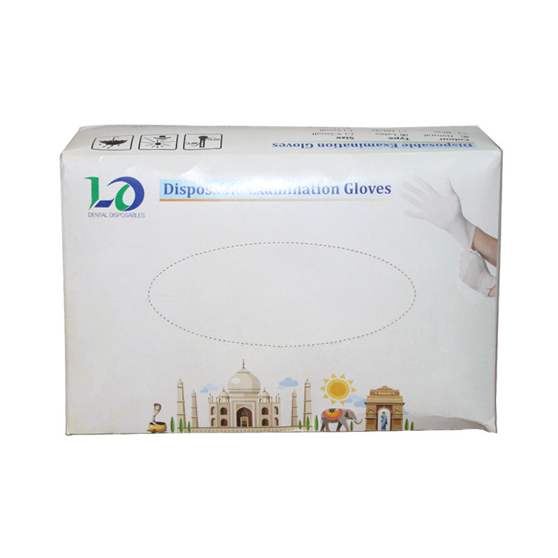 LD Latex Examination Gloves 100/pk - Libral Traders