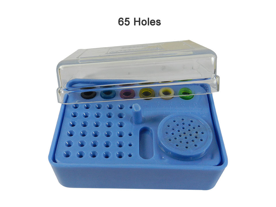 LD Endo Box autoclavable with 65 holes, dental bur accessories for sterilization and organization in dental clinics.