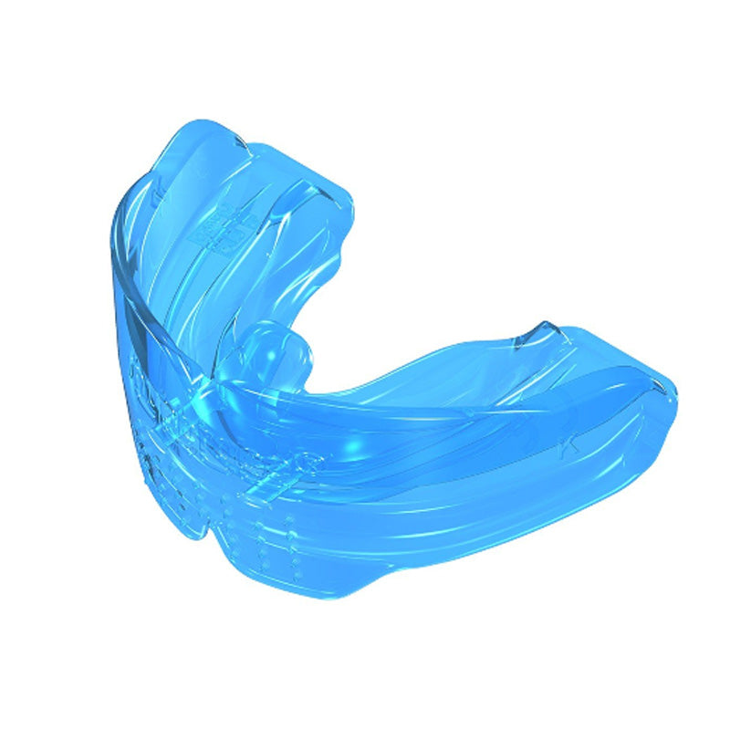 Blue MRC Myobrace K1 for kids, a small orthodontic trainer appliance from Myofunctional Research Co.