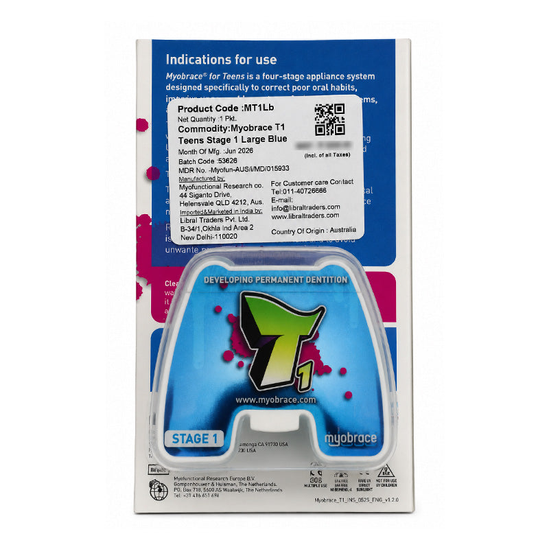 MRC Myobrace for Teens trainer appliance from Myofunctional Research Co. used for orthodontic and oral habit correction.