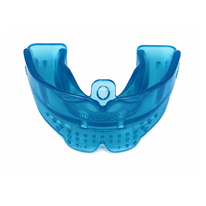 MRC Myobrace for Teens trainer appliance by Myofunctional Research Co., showing a clear orthodontic splint for teens.