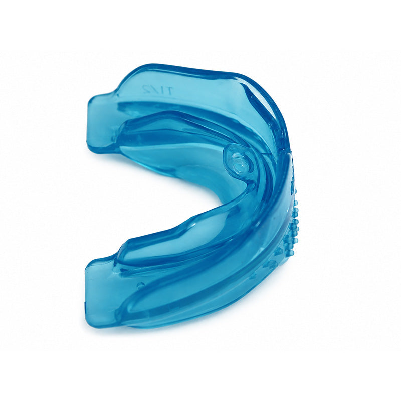 Teen wearing MRC Myobrace trainer appliance for orthodontic support, designed by Myofunctional Research Co.