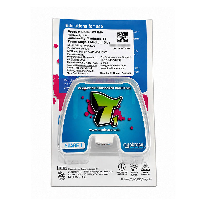 Myofunctional Research Co. Myobrace for Teens trainer appliance for orthodontic correction and teeth alignment.