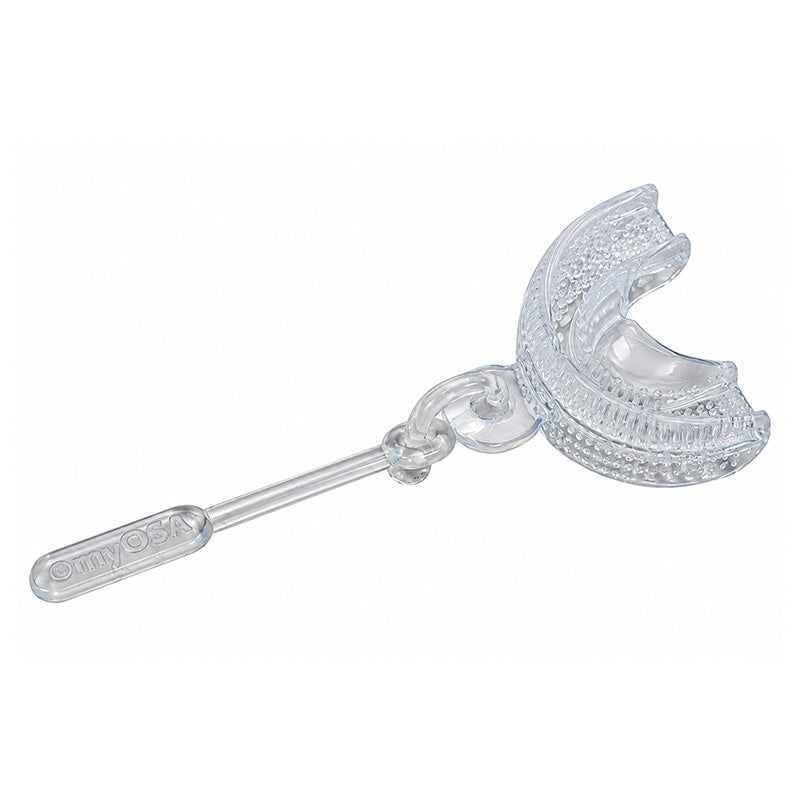 Myofunctional Research Co. MRC Myotalea Myochew Clear trainer appliance for jaw and bite alignment, shown in the image.