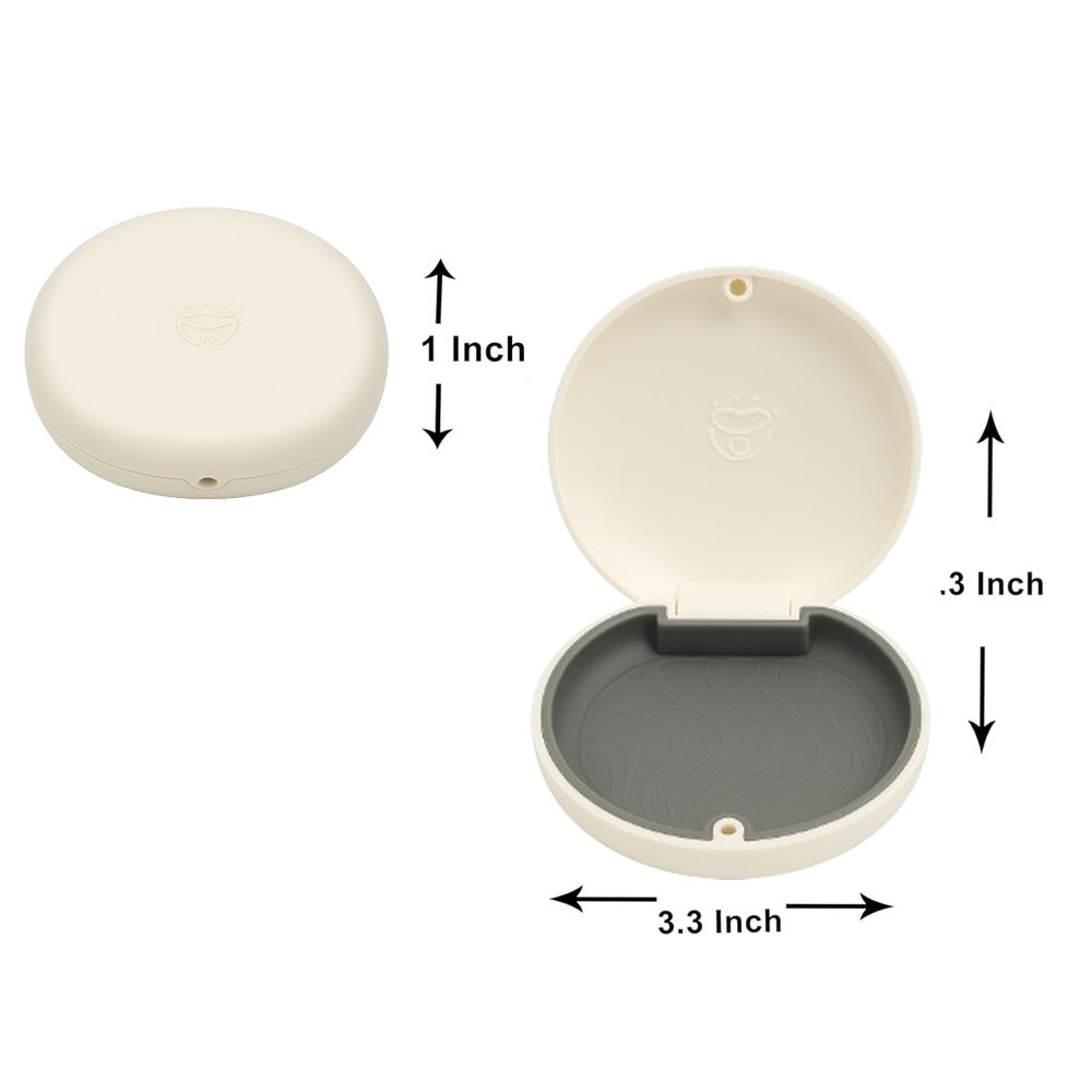 Captain Slim Aligner Case Off White With Silicone Layer