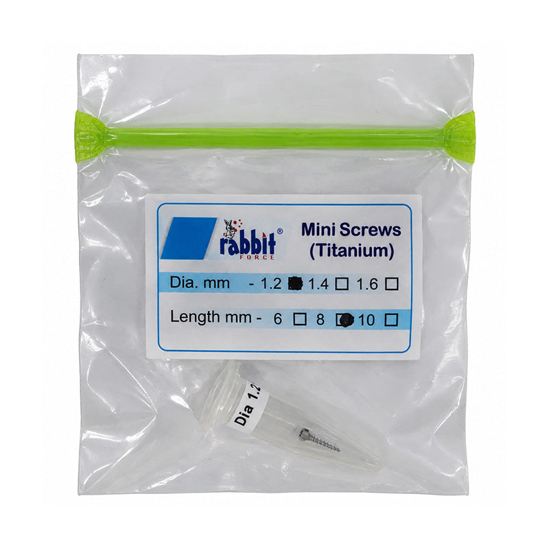 Rabbit Force RF Anchorage Mini Screw, small metal screw with threading and head, used for secure fastening in various applications.