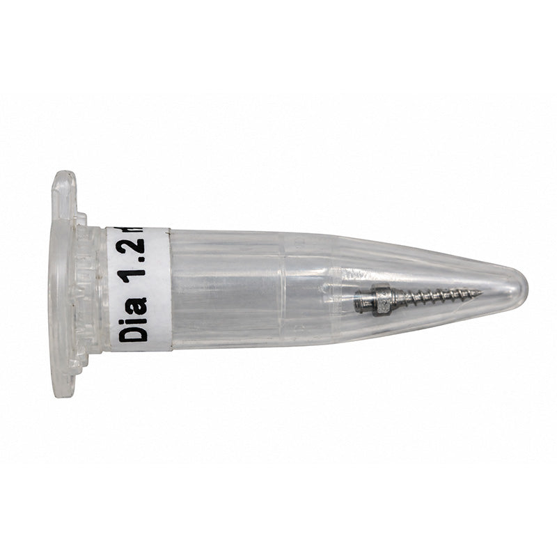 Rabbit Force RF Anchorage Mini Screw, small metal screw for secure fastening, shown in close-up with threading details.