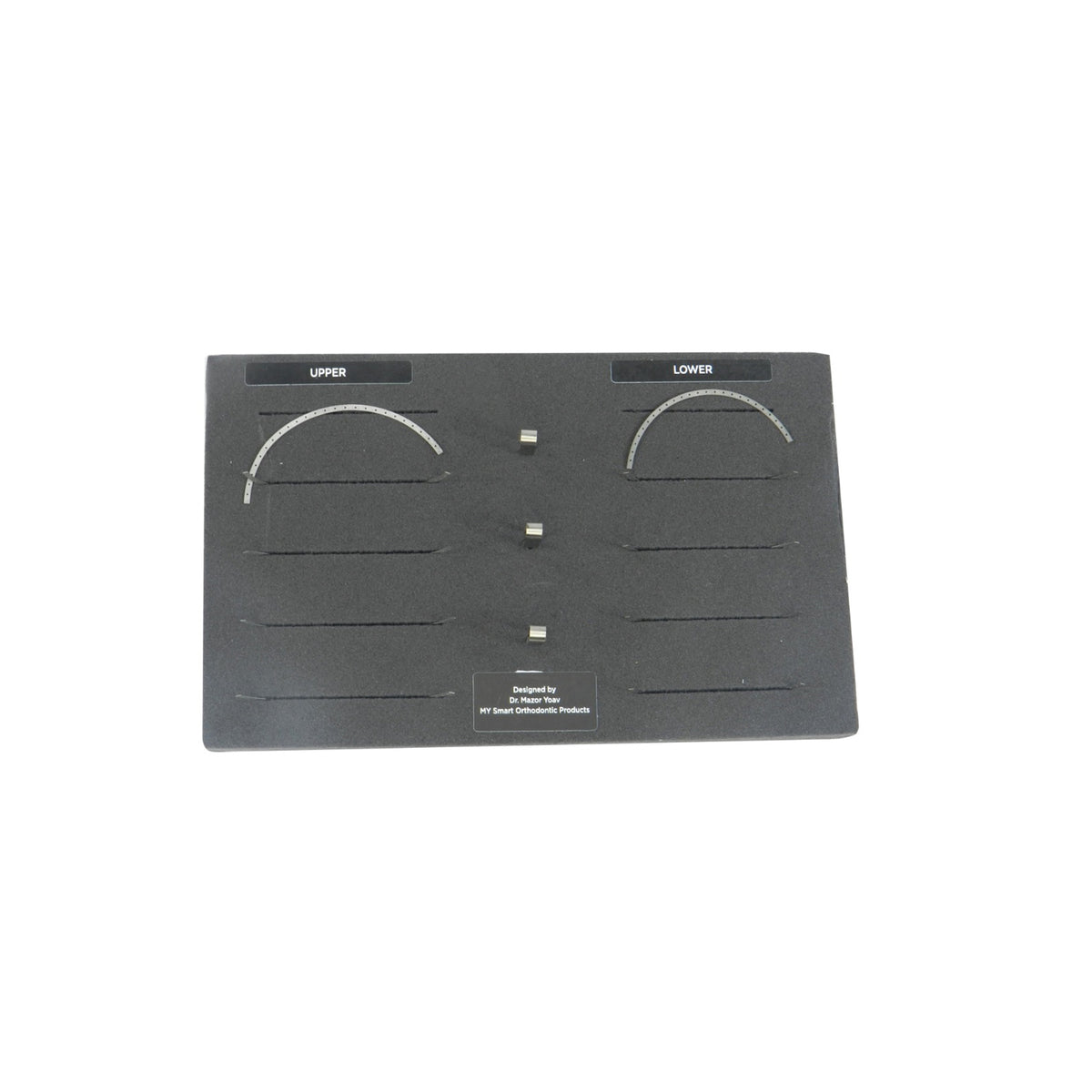 Strauss & Co lingual retention wire set with multiple small dental wires for orthodontic retention, shown in the image.