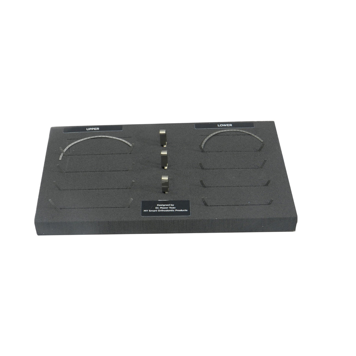 Strauss & Co lingual retention wire set with orthodontic wires and tools for braces retention and dental stability.