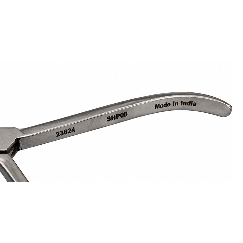 Shree Light Wire Plier with grooves, short bird beak design, used for precise wire bending and orthodontic adjustments.