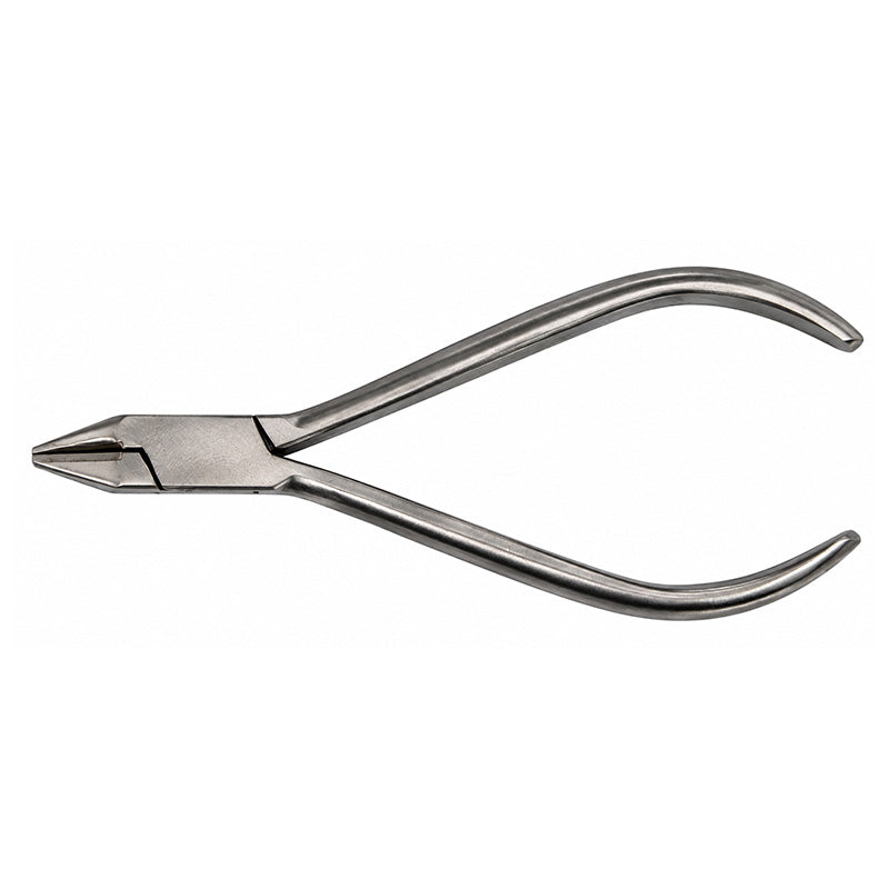 Shree Orthodontics Light Wire and Bird Beak Plier with TC, no grooves, used for precise wire bending and orthodontic work.