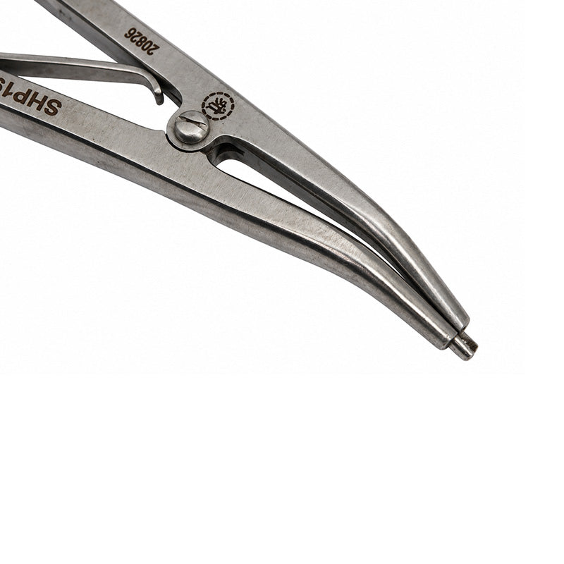 Shree Orthodontics separator placing plier with ergonomic handle and metal tips for precise orthodontic separator placement.