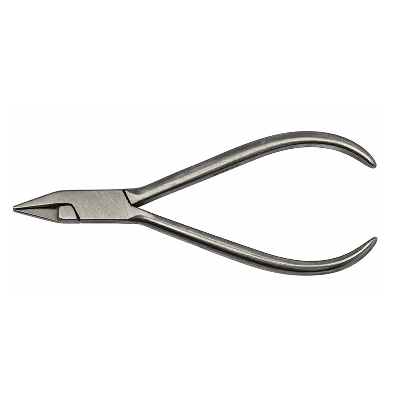 Shree Orthodontics three beak plier for dental and orthodontic use, with ergonomic handles and precision tips.