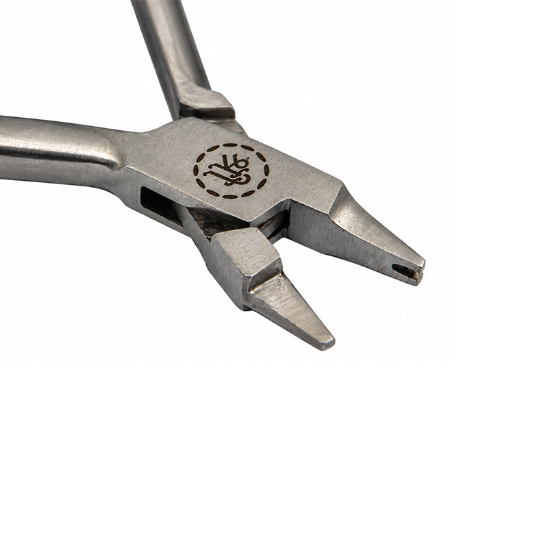 Shree Crimpable Hook Plier for orthodontic use, featuring ergonomic handles and precision tips for dental appliance adjustments.