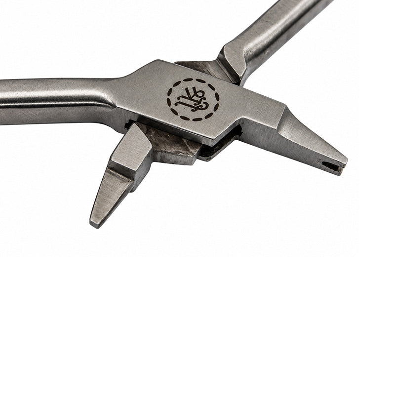 Shree Crimpable Hook Plier from Shree Orthodontics, a utility and specialty orthodontic tool with a sleek metal design.