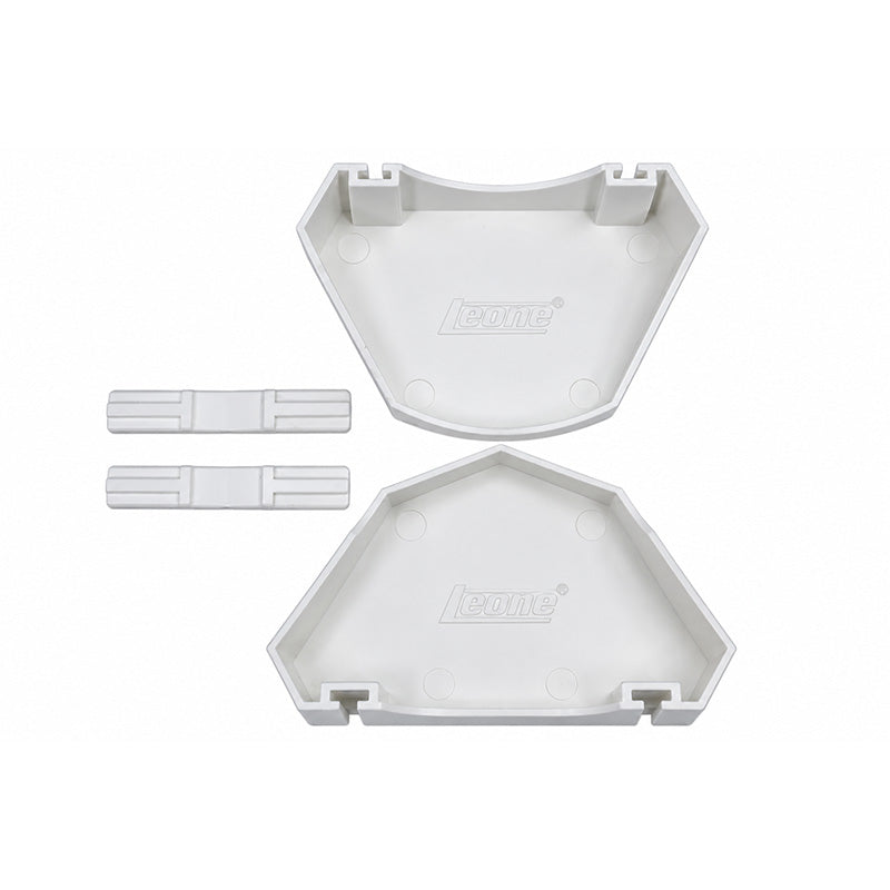 Leone Plastic Model Base Formers upper and lower set for model bases, featuring T3061-00-2 design in a clear plastic finish.