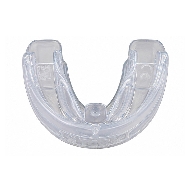 Myofunctional Research Co. TMJ-MBV appliance trainer for mouth breathers and snoring, showing the device in a close-up view.