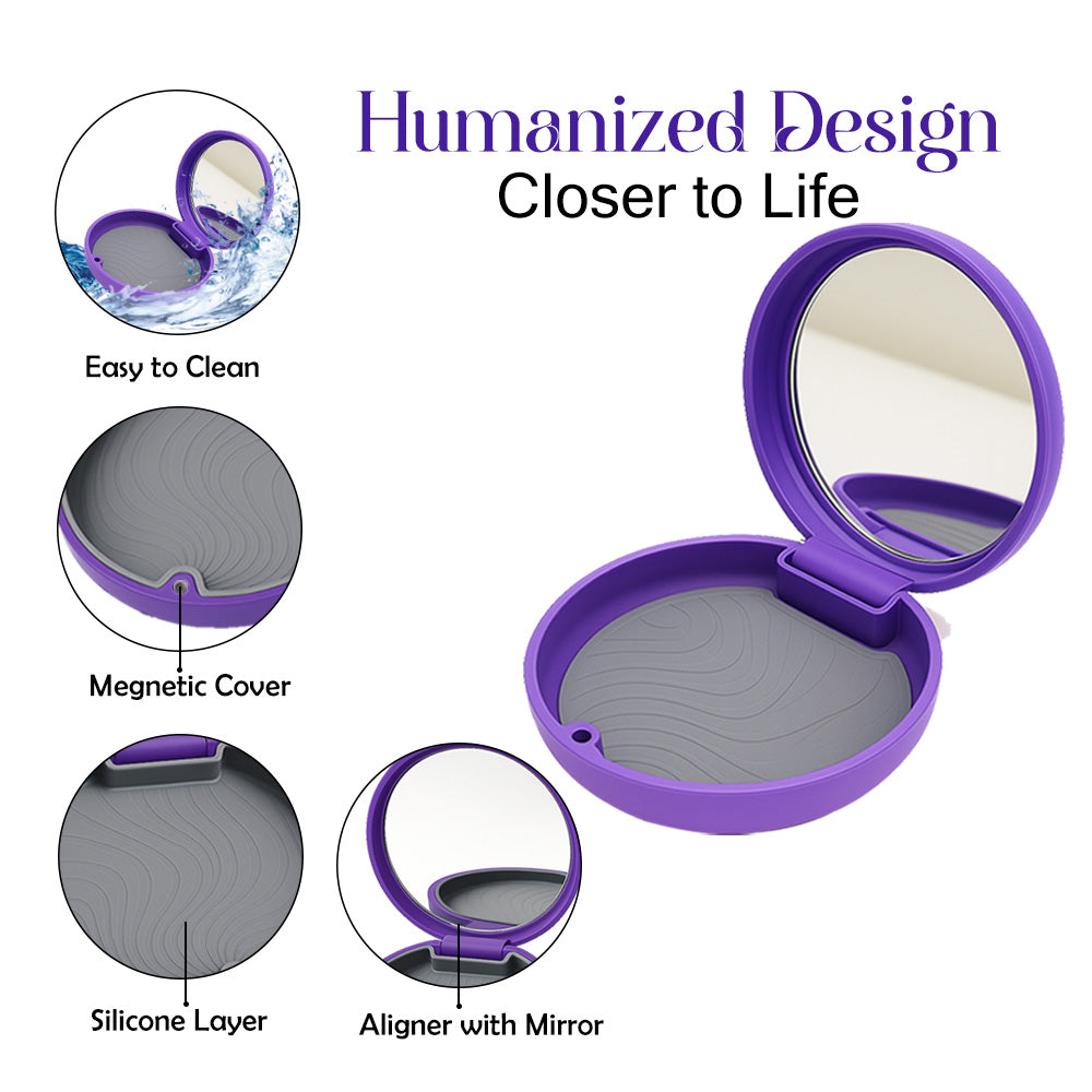 Captain Slim Aligner Case Violet With Silicone Layer