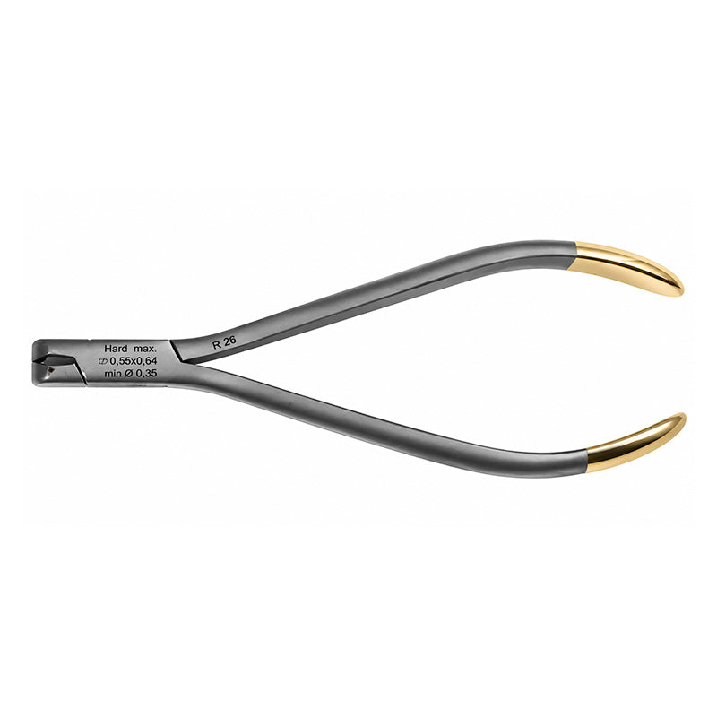 Eltee distal end tool with long handle, featuring a metal tip for precise dental or medical procedures.