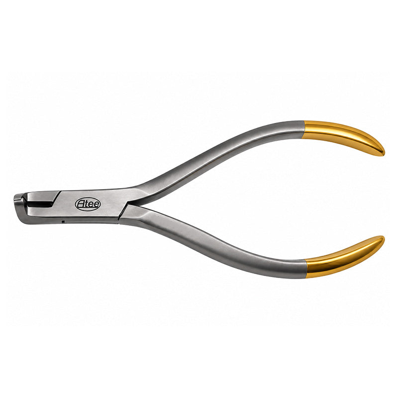 Eltee Distal End Cutter with ergonomic handle and sharp cutting blades for precise wire trimming.