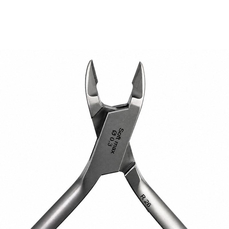 Eltee Ligature Cutter with stainless steel blades and ergonomic handle, designed for precise cutting in medical or dental procedures.