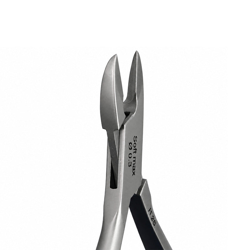 Eltee small ligature cutter with sharp blades, compact design for precise cutting of surgical ligatures and sutures.