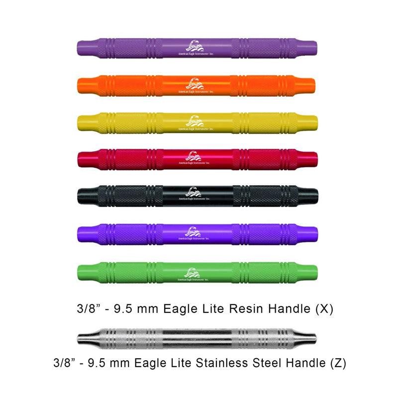 American Eagle Gracey Curettes periodontal instruments with black handles for precise dental probing and scaling.