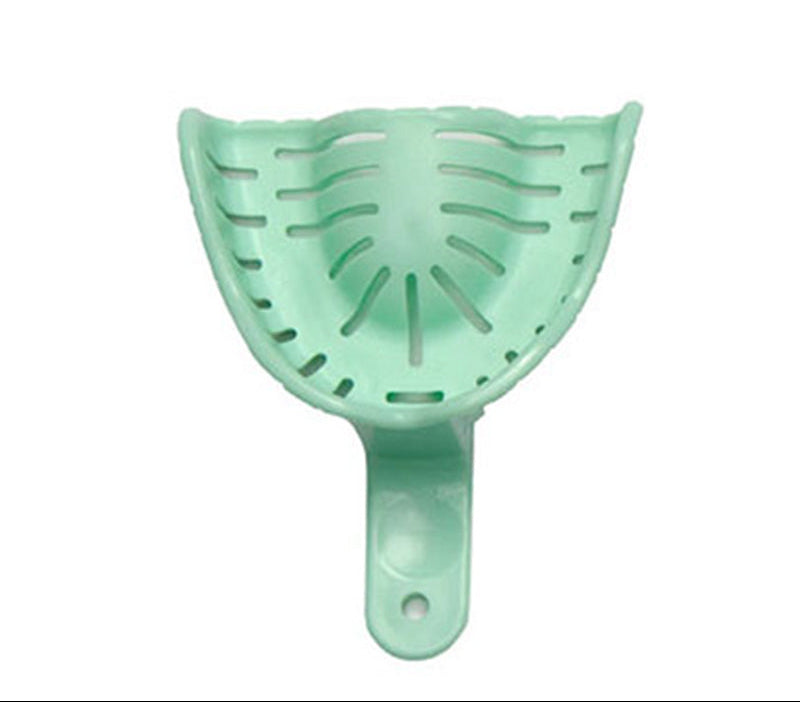 Asetk Innovations Transform Heat Mouldable Impression Trays for dental impressions, showing dentate large lower tray in a pack.