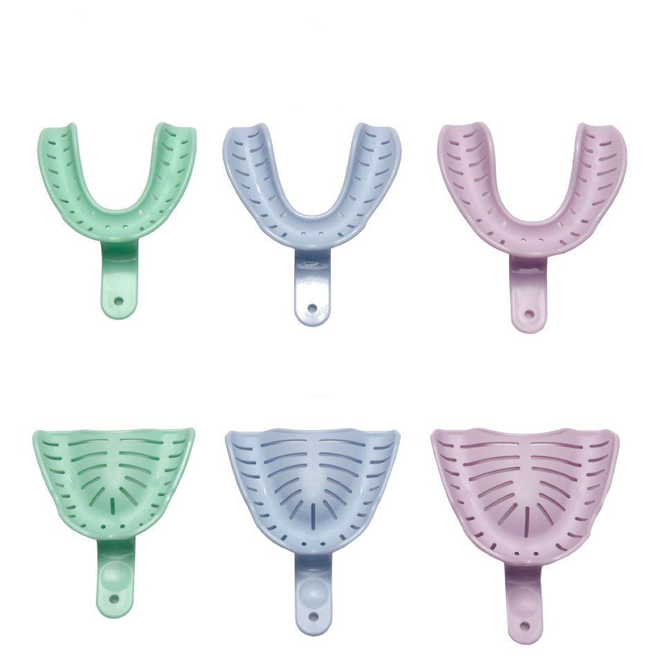 Asetek Innovations Transform Heat Mouldable Impression Trays for dental impressions, shown in a pack of large lower dentate trays.