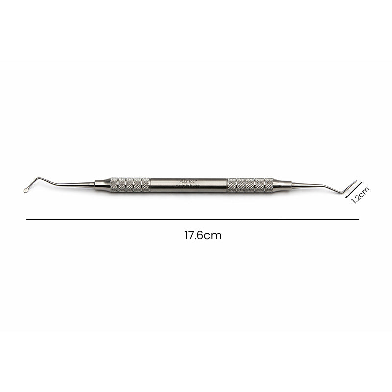 Atria Cord Packer Serrated 90 Degree Small Tip CP-174 with a textured handle and serrated jaws for precise cord placement.