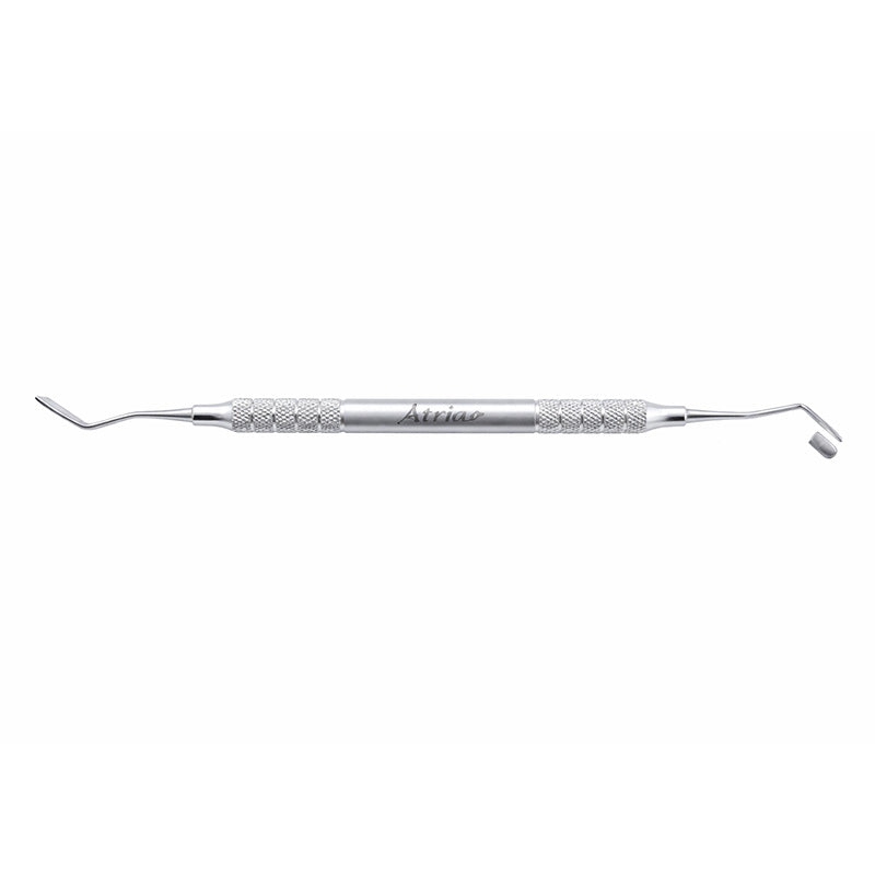 Atria Cord Packer Serrated CP-113 showing a close-up of the serrated tip and ergonomic handle for precise cord packing.
