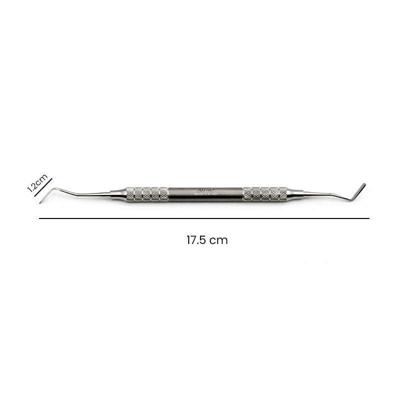 Atria Cord Packer Serrated CP-113 tool with a textured handle and serrated tip for secure cord packing and gripping.