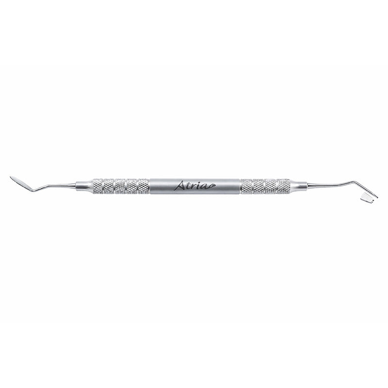 Atria Cord Packer Serrated CSI-1, a dental instrument with serrated tips for packing and placing dental cord.