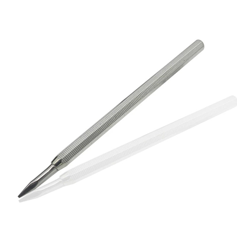 Axim Passive Dam SL Bracket (SLB) aesthetic bracket for dental instruments, shown with metal construction and precise design.