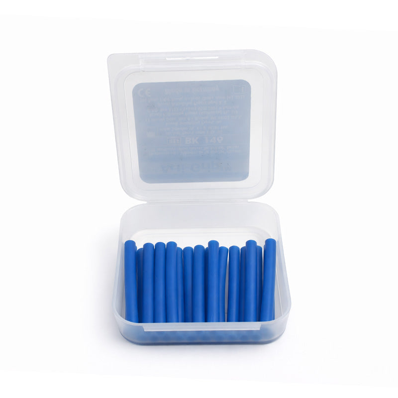 Bausch Arti Grip Silicon Sleeves for articulating paper, flexible and durable dental film accessories in a close-up shot.
