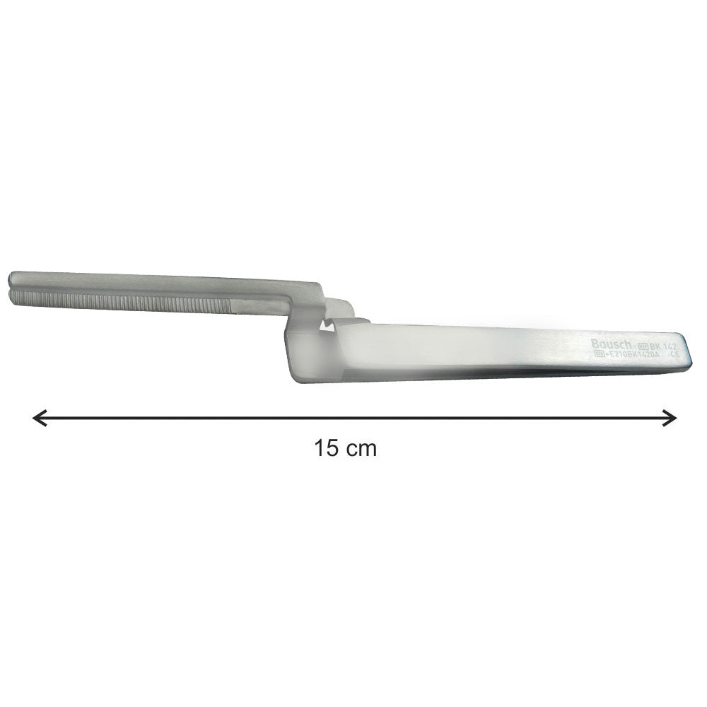Bausch Miller articulating paper forceps with ergonomic handles for precise placement in dental or medical procedures.