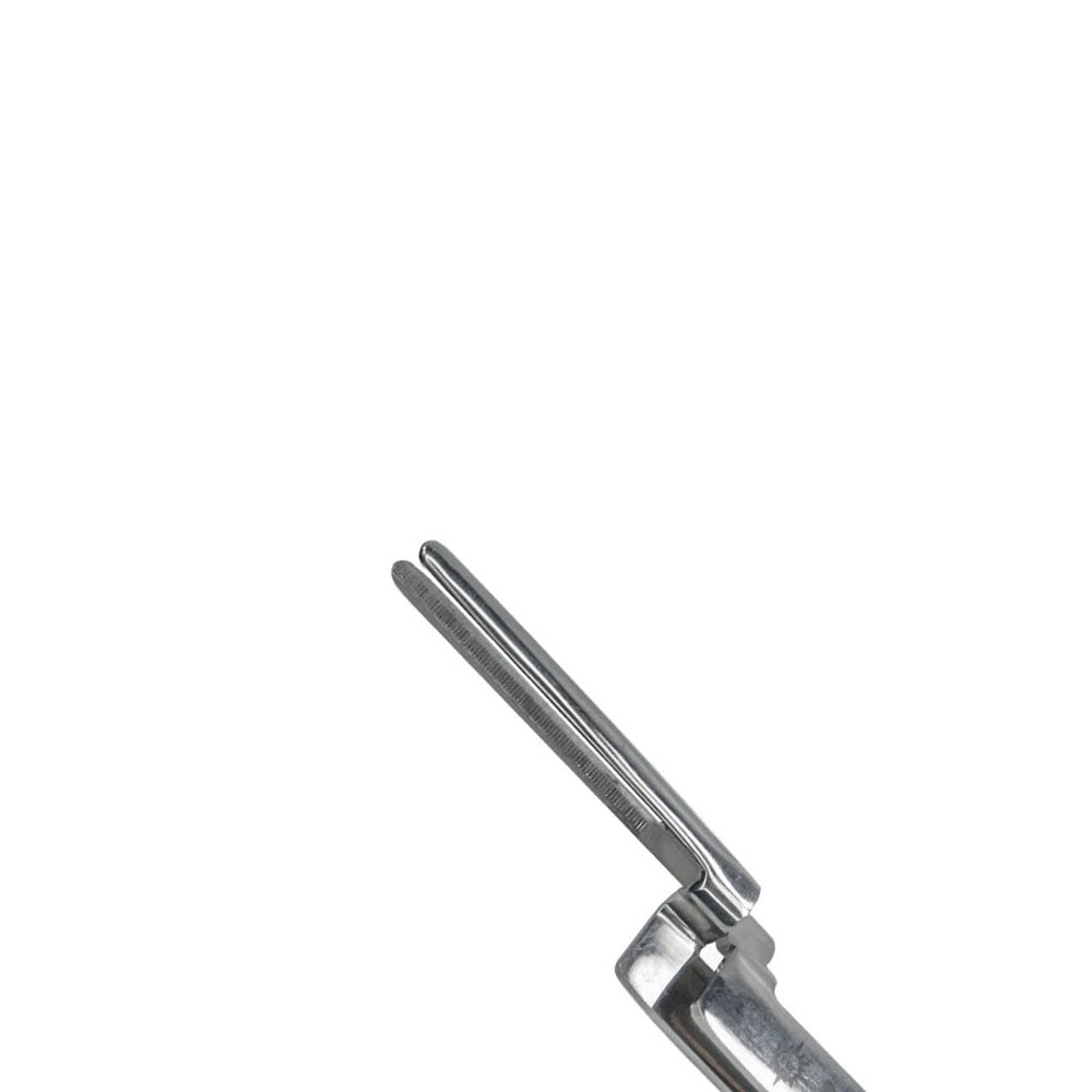 Bausch Miller articulating paper forceps for dental instruments, stainless steel with textured handles for precise paper placement.