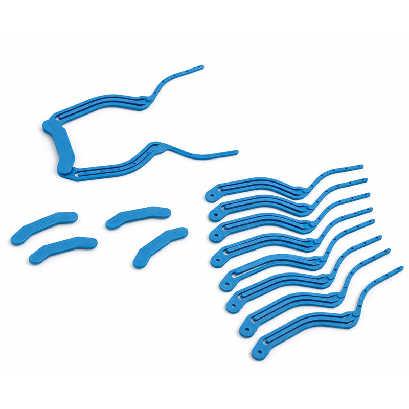 Bausch Fix Clip Bite Forceps Curved, articulating dental instrument with curved tips for precise oral procedures.