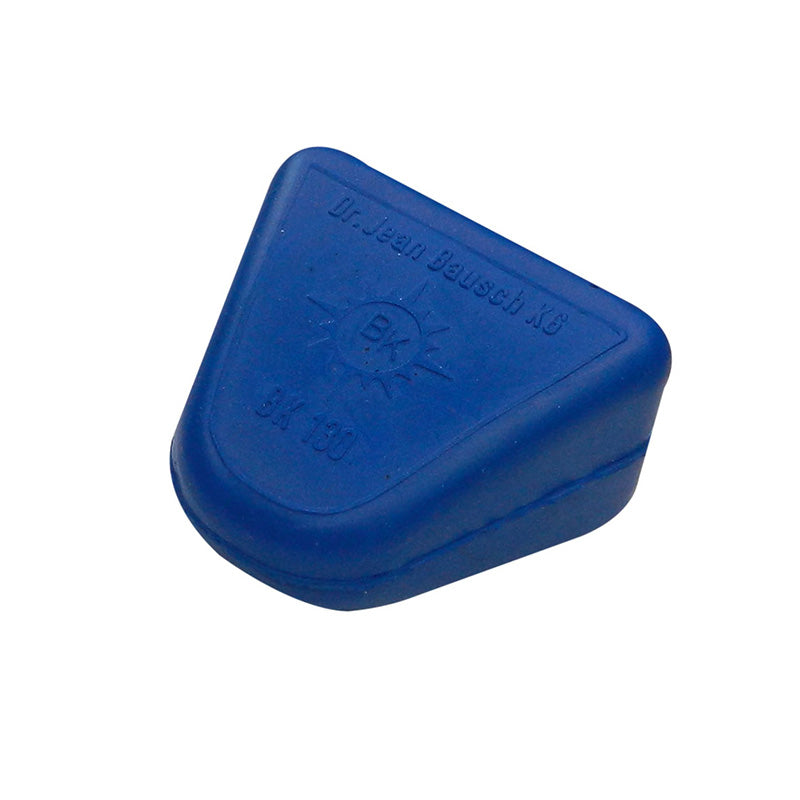 Bausch Rubber-Handle Blue articulating instrument with a rubber grip, used for precise medical or dental procedures.
