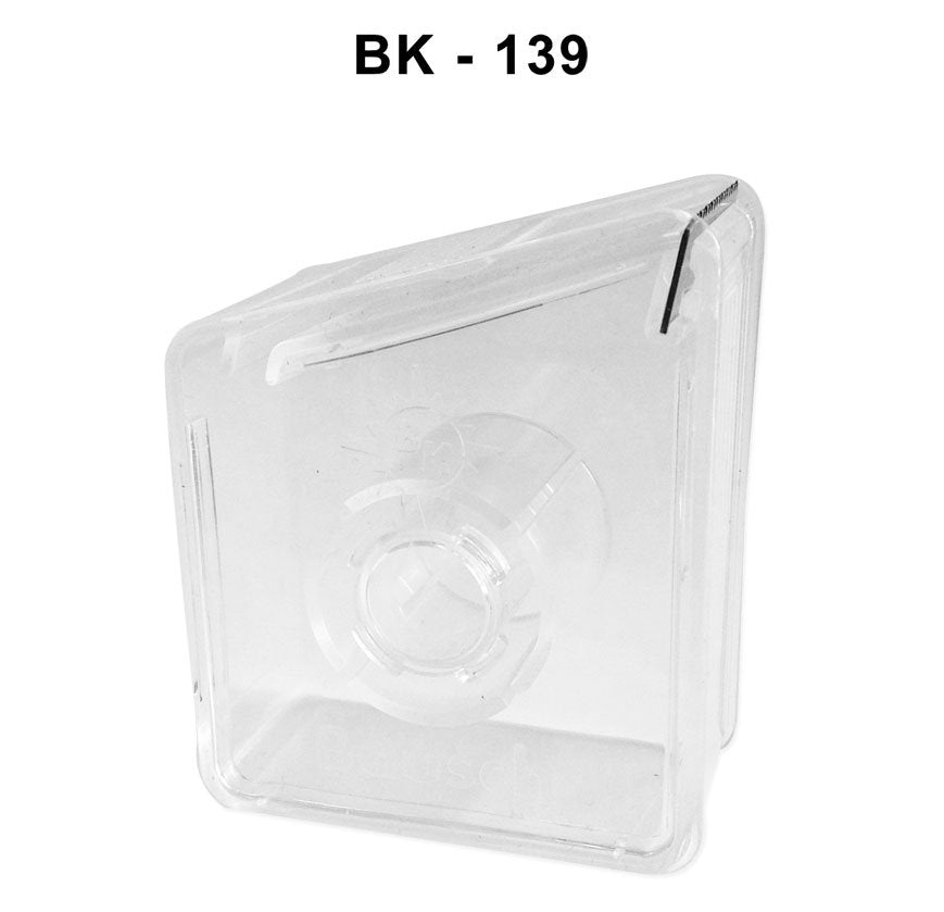Bausch plastic articulating paper roll dispenser for dental or medical use, with a sleek, white design and easy-access opening.