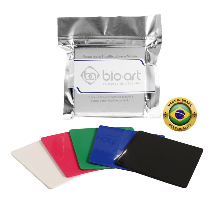 Bio-Art Soft Sheets Mix Colours 3.0mm square, flexible craft sheets in various vibrant shades, ideal for artistic projects.