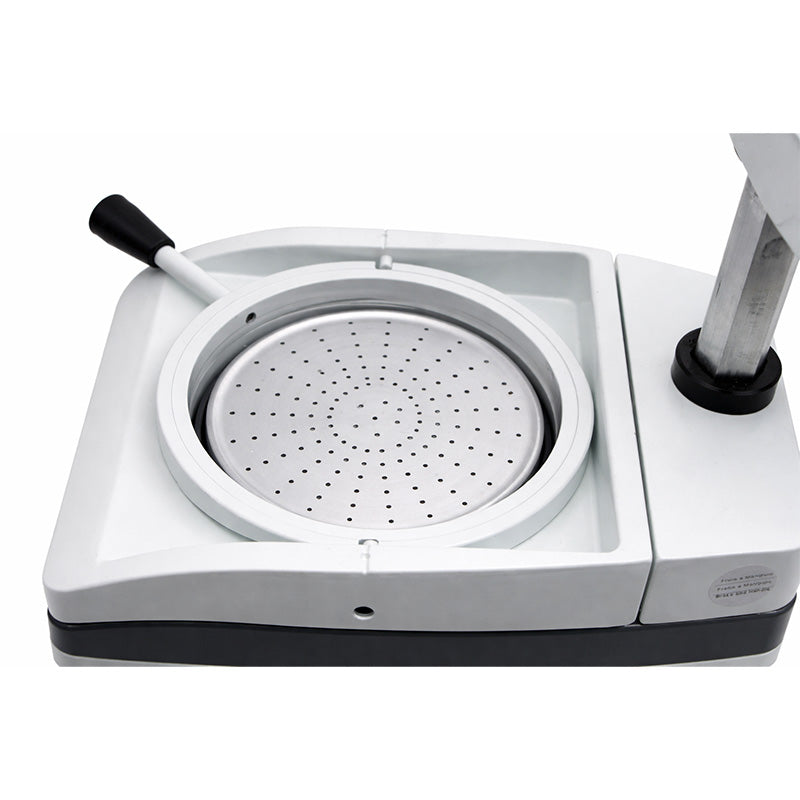 Bio-Art Plast Vac P7 vacuum forming machine shown, featuring a compact design and control panel for precise thermoforming.