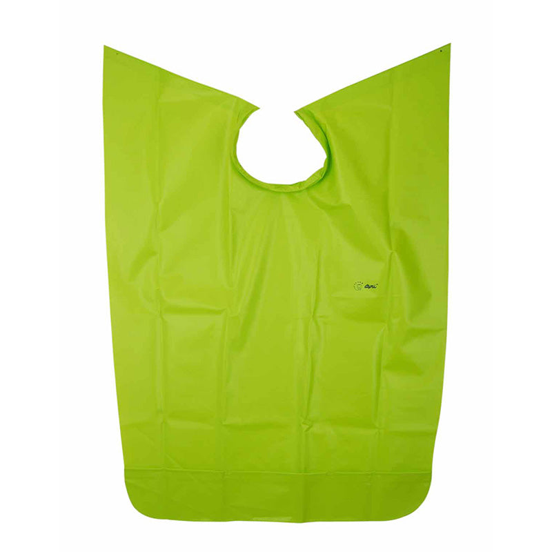 Capri vinyl apron from PPE kit, designed as a patient bib, towel, tray paper, and tray cover, made of durable, waterproof material.