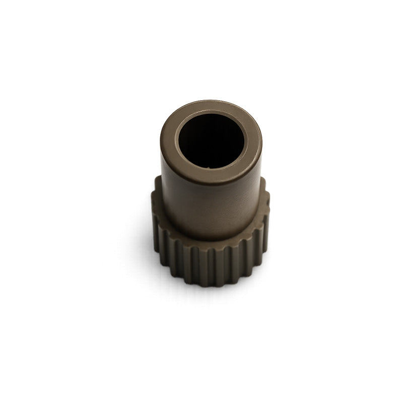 Capri Hard Vac Suction Adapters for aspirator tips, showing the durable plastic connectors with ridged ends.
