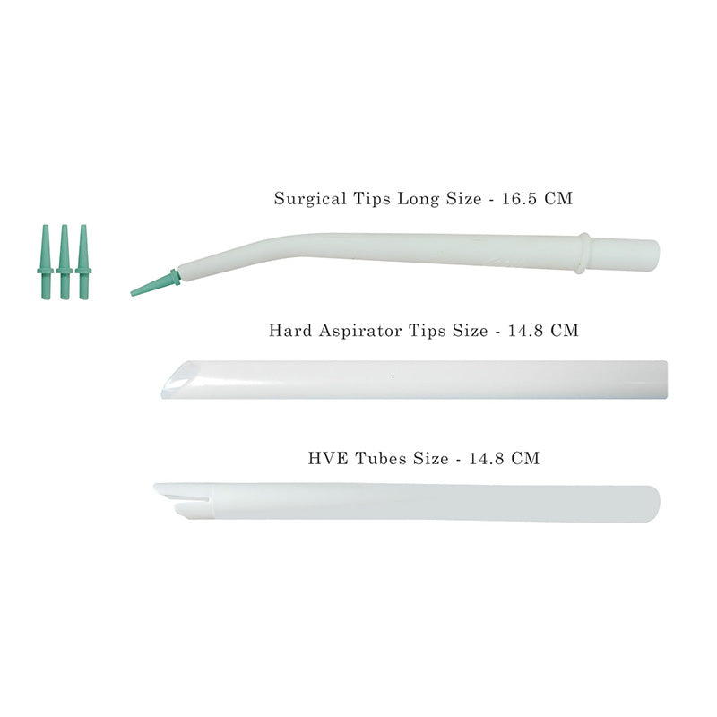 Capri Aspirator Tips, pack of 50 hard aspirator tips for nasal suction, designed for safe and effective use.