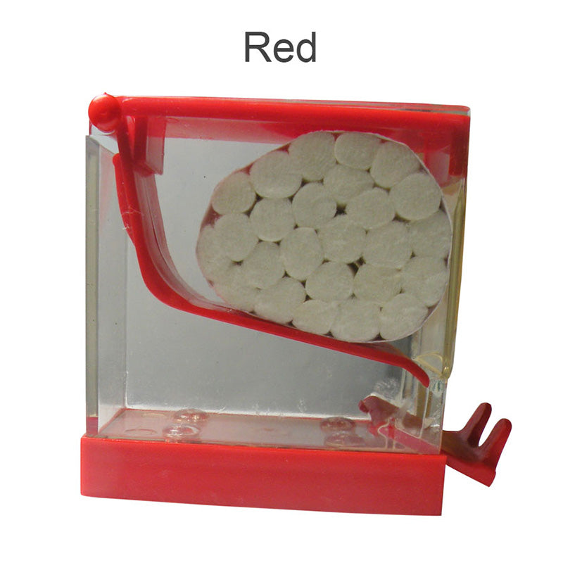 Capri cotton roll dispenser with one cotton roll, made of durable material, designed for easy access and secure storage.