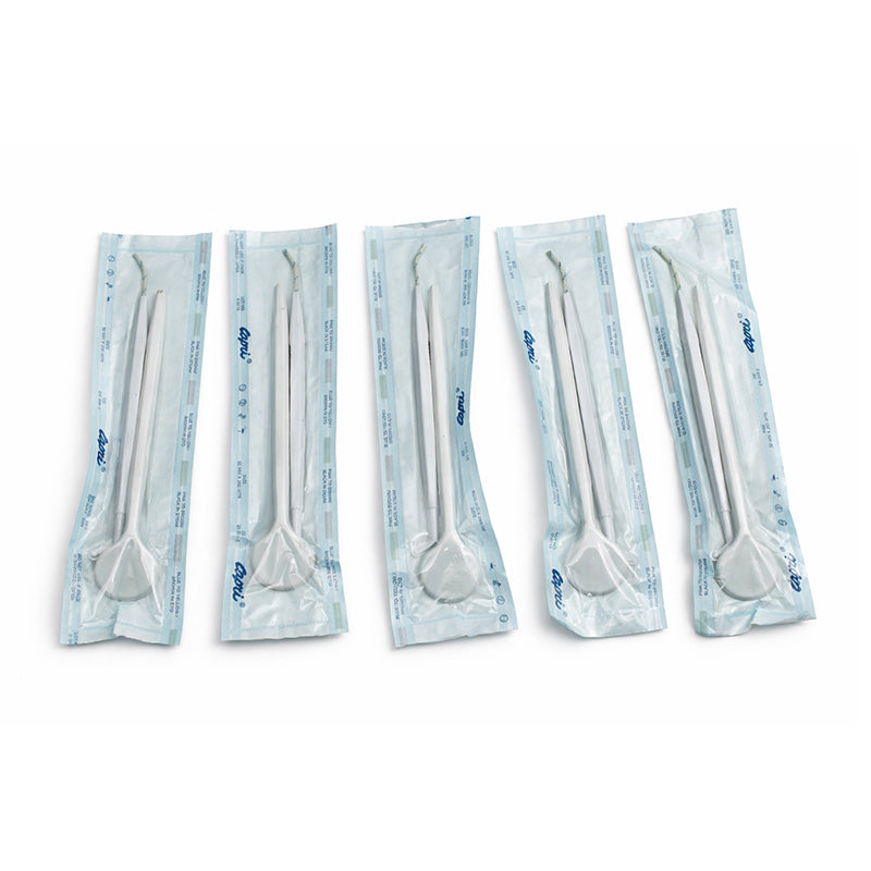 Capri Diagnostics Mirror and Probe set, featuring a mirror and probe for medical or dental examination and diagnostics.