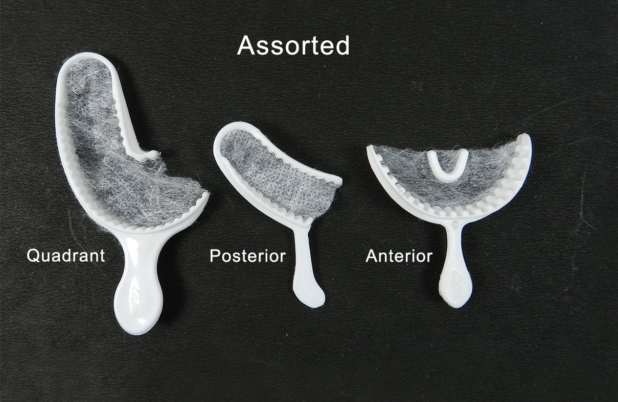 Capri Bite Registration and Impression Trays set, quadrant size, made of durable materials for dental impressions