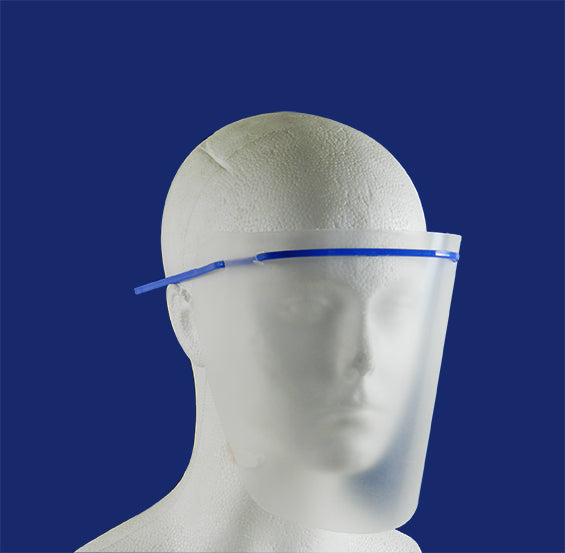Set of five Capri face guards and refill frame for protection, featuring durable, comfortable face protection for everyday use.